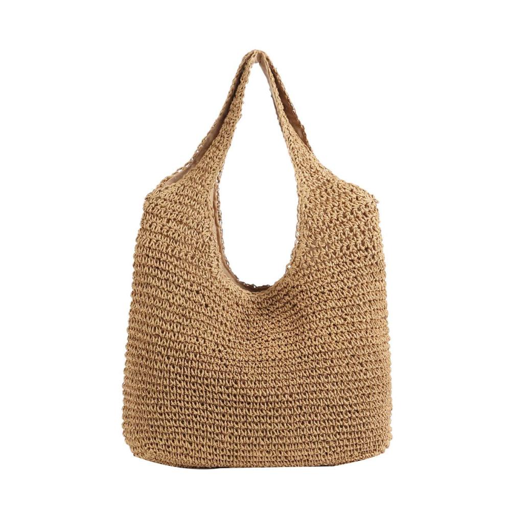 Entdecken Sie den perfekten Begleiter für stilbewusste Shopper! Koreanische Version Neue Handgewebte Strohtasche in Khaki-Grün ideal für Strandurlaub und mehr. Jetzt erhältlich in One Size