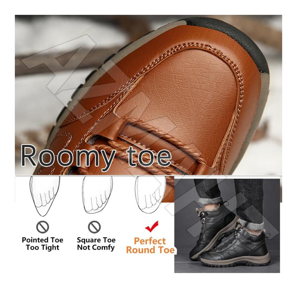 Entdecken Sie die ultimativen Herren-Trekking-Wanderschuhe Warm wasserdicht & gemütlich für den Winter. Leichte braune Sneaker in Größe 42/260 mm für Outdoor-Abenteuer Camping und Klettern