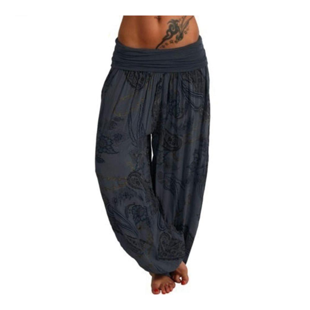 Entdecke den ultimativen Komfort Damen Yoga-Hose atmungsaktiv mit Boho-Paisley-Druck. Perfekt für Fitness Laufen und Freizeit. In Blau 3XL Schwarz Grau. Jetzt sichern