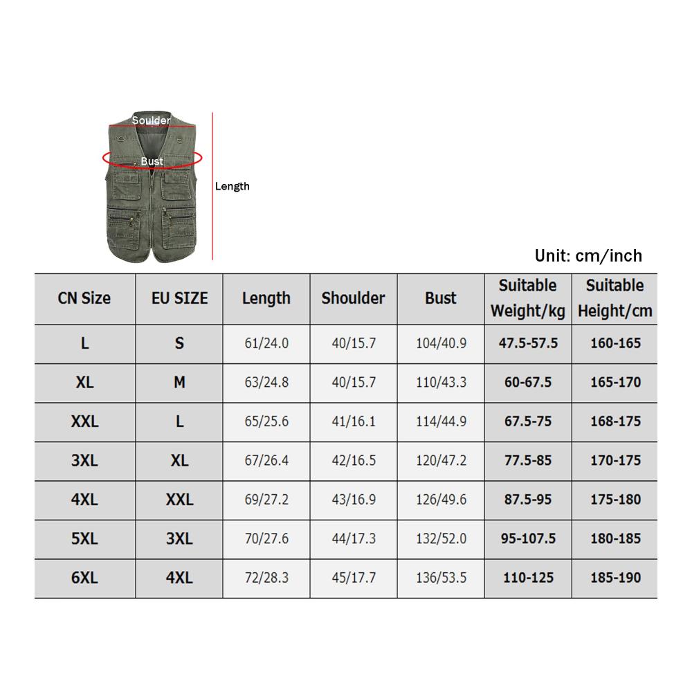 Vielseitige Herren Outdoor Anglerweste mit vielen Taschen - Atmungsaktive Multifunktionsweste für Jagd Camping Safari - Leichte ärmellose Weste