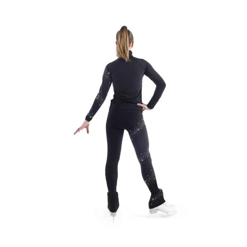 Elegante Strumpfhosen mit Kristall-Verzierung Perfekt für Damen und Mädchen stilvoll und bequem ideal für Aktivitäten wie Eislaufen und Training. Gönnen Sie sich Luxus
