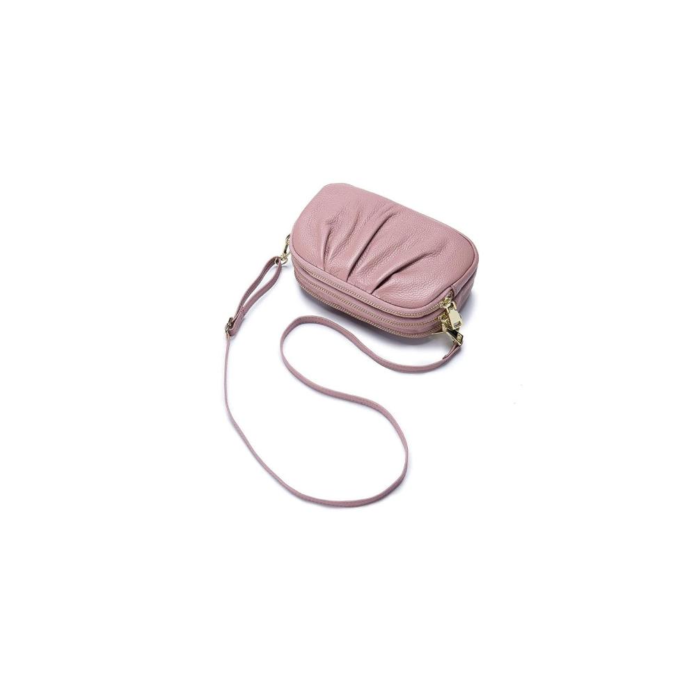 Einzigartige Damen Umhängetasche | Stilvolle Dreischicht Ledertasche | Praktische Crossbody Tasche für Frauen | Exklusives Design in Schwarz