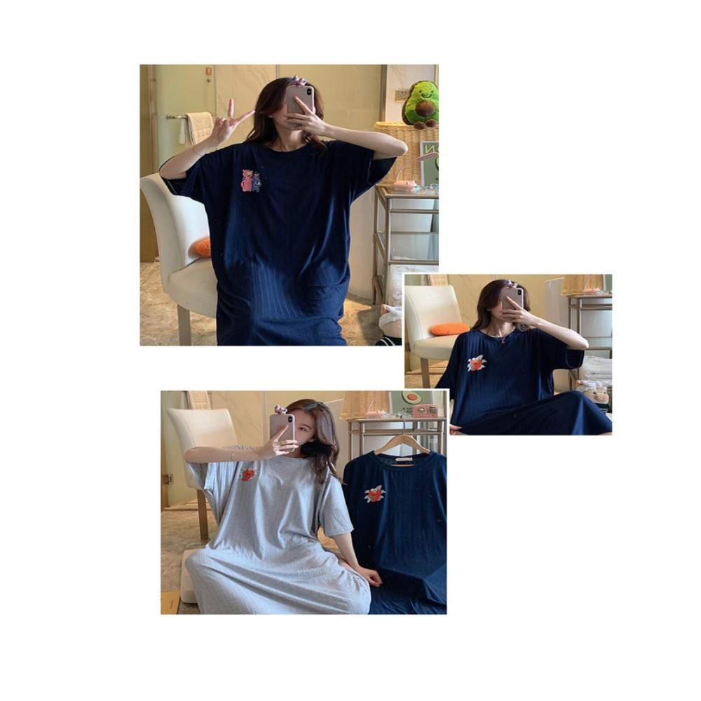 Entzückendes Set Baby Dolls & Negligees - Weiches Gestrick Kurzärmelig Plus Size - Verführerische Nachtwäsche für Komfort und Stil - Rosa Größe M