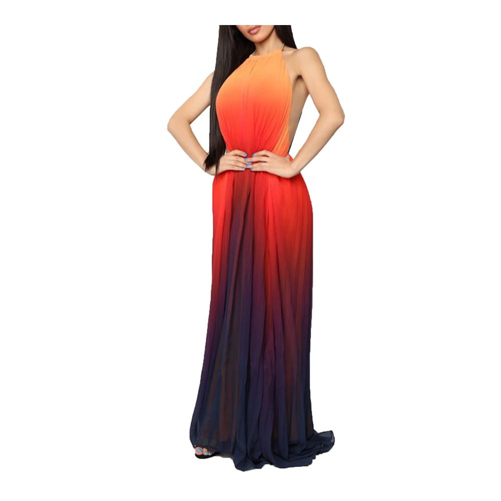 Entdecke pure Eleganz Verstellbares Damen Nachthemd für himmlischen Schlaf. Ärmellos plissiertes Chiffon-Kleid in sexy Farbverlauf. Jetzt erhältlich