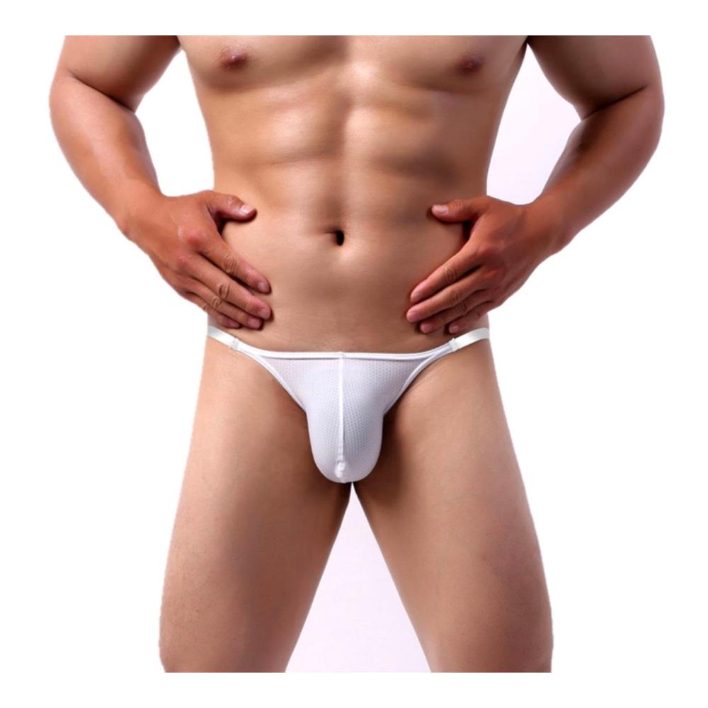 Verlockende Slips für einen verführerischen Look Brasilianische Penis-Pouch-Unterwäsche mit schlanker Taille und niedriger Leibhöhe. Perfekt für stilbewusste Männer