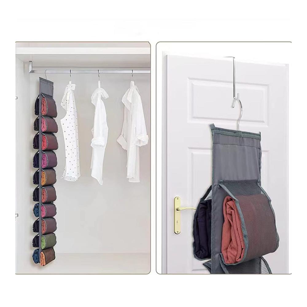 Optimieren Sie Ihre Reise mit unserer hängenden Kleidertasche! Verdicktes Nylon leicht zugänglich waschbar mit mehreren Taschen für Socken Hosen und Kleider. Platzsparend und praktisch