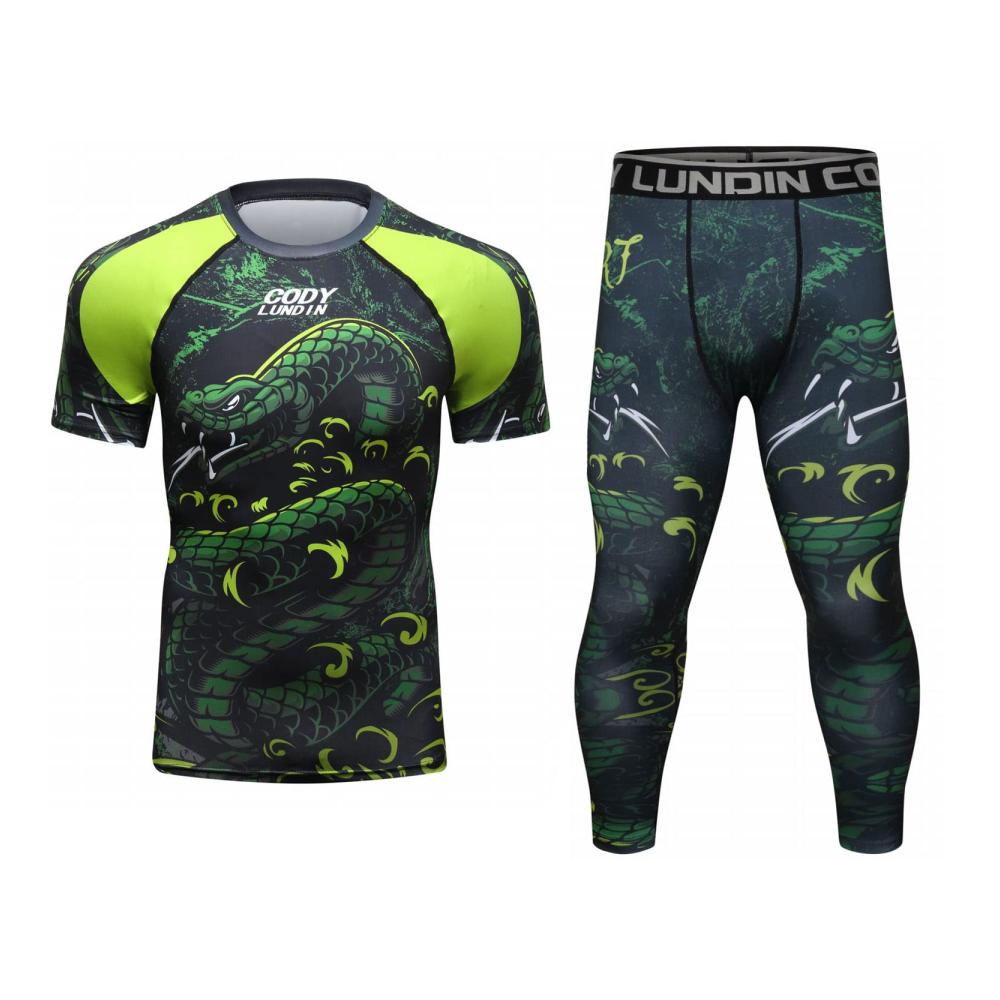 Maximale Leistung Cody Lundin Kompressionsset - Top-Kompressionsshirt und Hose für Herren. Ultimative Sportbasisschicht schnell trocknend perfekt für Fitness. Große Auswahl an Shirts