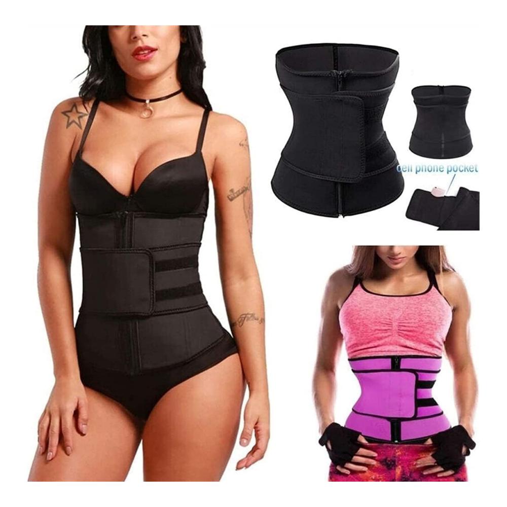 Schnellere Taille Stärkere Haltung! Taillenmieder Reißverschluss-Haken Bauchtrimmer Rückenstütze. Perfekt für Männer und Frauen Sport und Alltag. Jetzt entdecken
