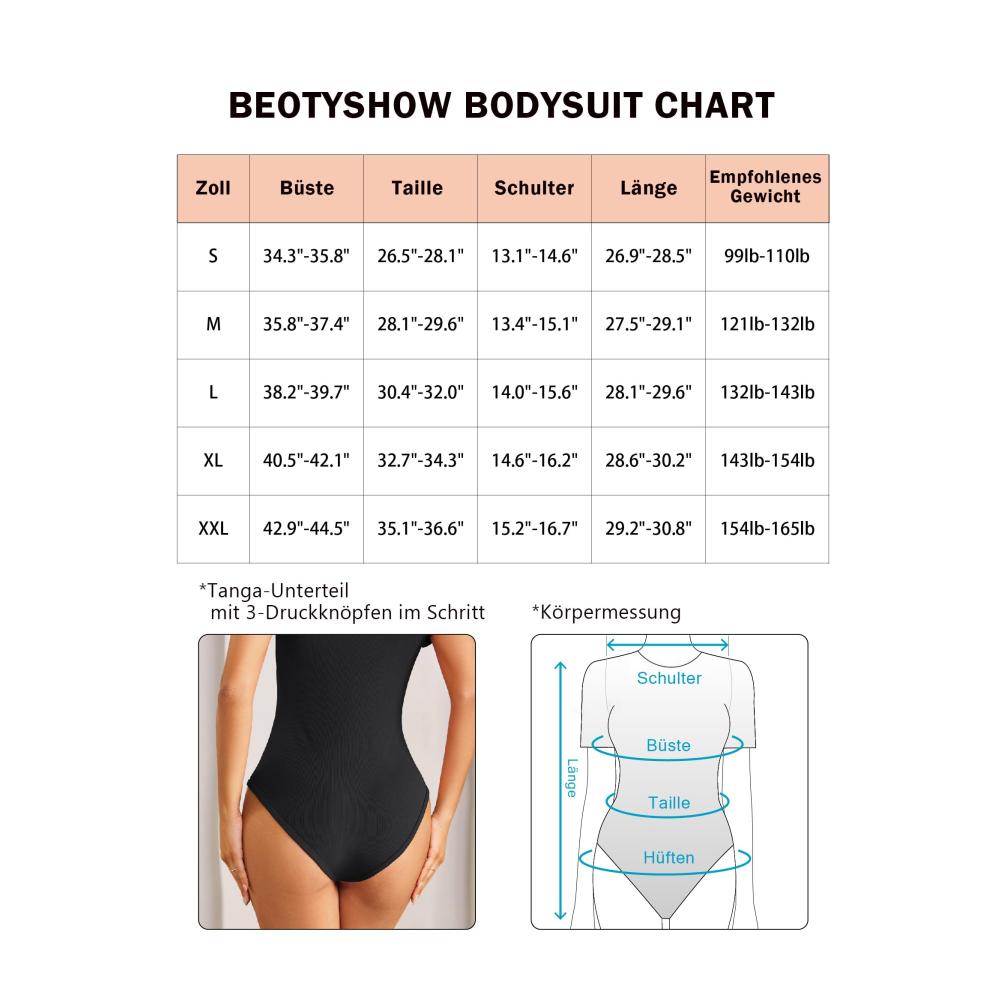 Exquisiter Damen Body Bodysuit Elegante Rüschen Quadratischer Ausschnitt & Kurzarm - Perfekt für stilvolle Auftritte