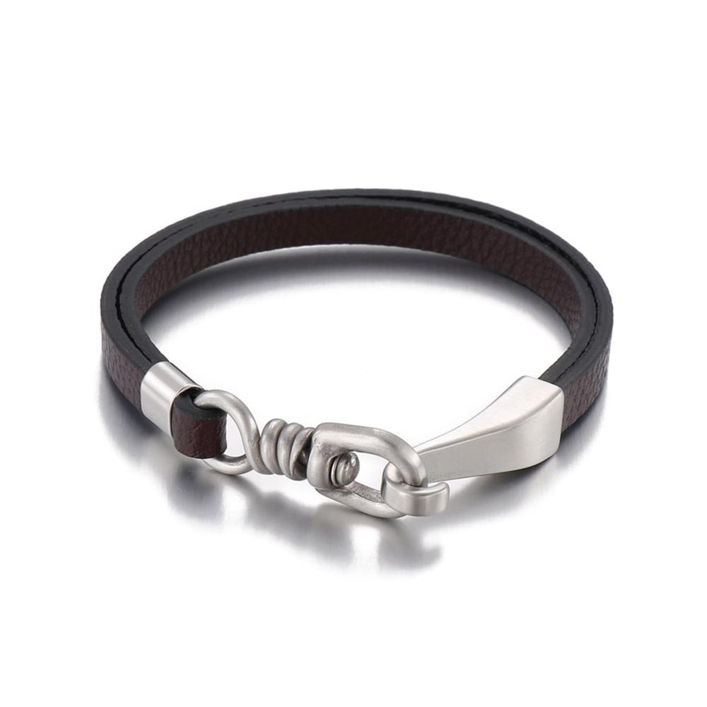 Elegantes Männer-Armband mit Kopfmotiv und Gravuroption - Edelstahl mit Magnetverschluss - Ideales Geschenk für Herren