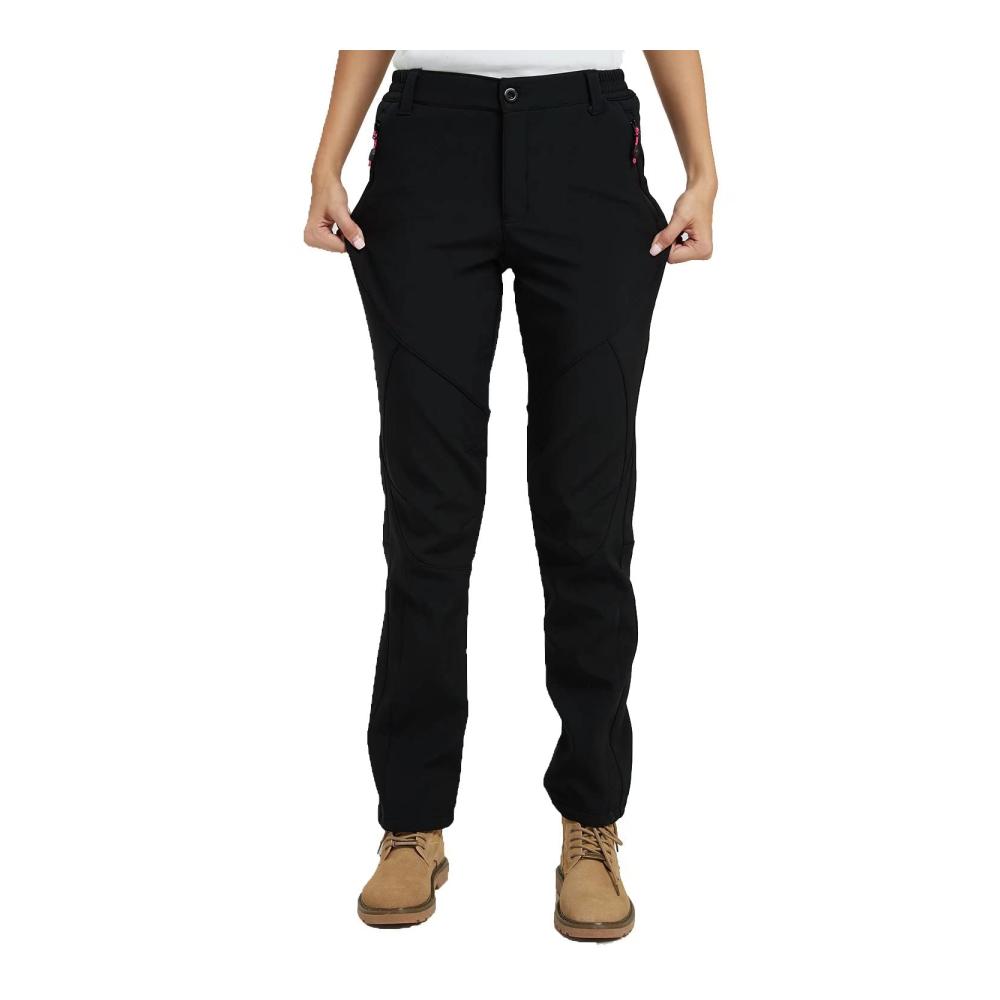 Hosen für Damen Softshellhose Fleece-gefüttert Warm Outdoorhose Wasserdicht Winddicht Thermohose Winterhose Skihose Snowboardhose Trekkinghose Funktionshose