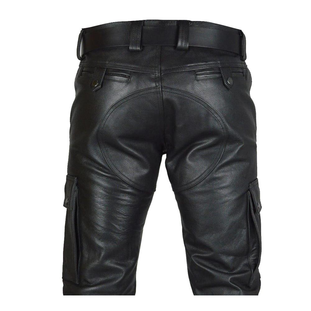 Edle Kunstlederhose für stilsichere Männer Erobern Sie die Nacht im Retro-Goth-Look