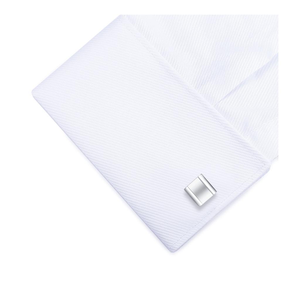 Elegante Herren Manschettenknöpfe Edelstahl quadratisch Business & Hochzeit. Das perfekte Geschenk für Stilbewusste