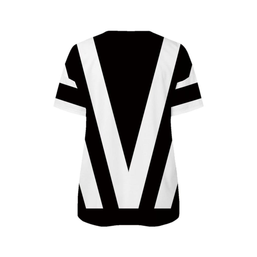 Damen V-Ausschnitt T-Shirt Sommerliches Halbarm-Shirt mit Strass Motiv Atmungsaktive und lässige Damenbluse 2023 Neue Mode Kleidung