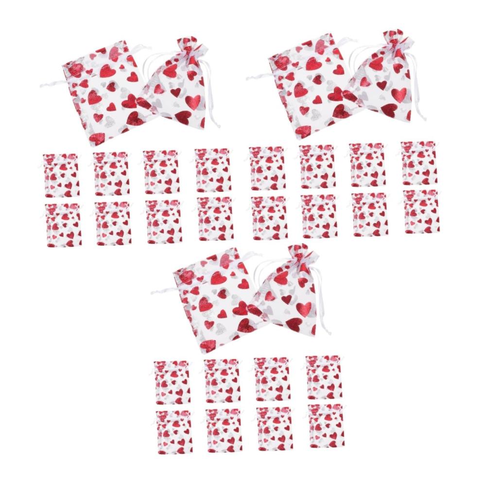 Exquisite 300er Set Gazebeutel Herz Perfekte Schmuckbeutel für Geschenke & Partys. Stilvoll verpackte Präsente mit Kordelzug. Liebevoll gestaltete Geschenktüten aus Gittergewebe. Jetzt zugreifen