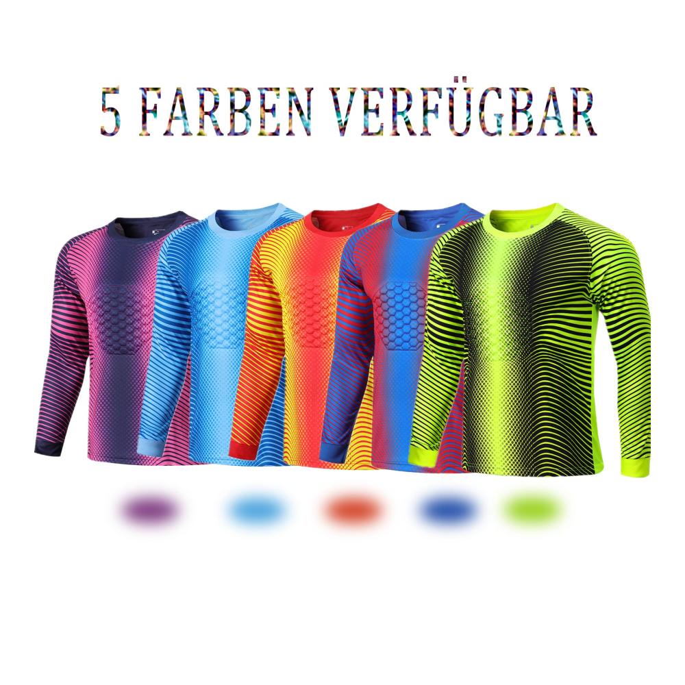 Ultimative Personalisierung Gepolstertes Torwarttrikot mit individuellem Namen und Nummer für Kinder Jungen & Herren. Erstellen Sie jetzt Ihr einzigartiges Team-Trikot
