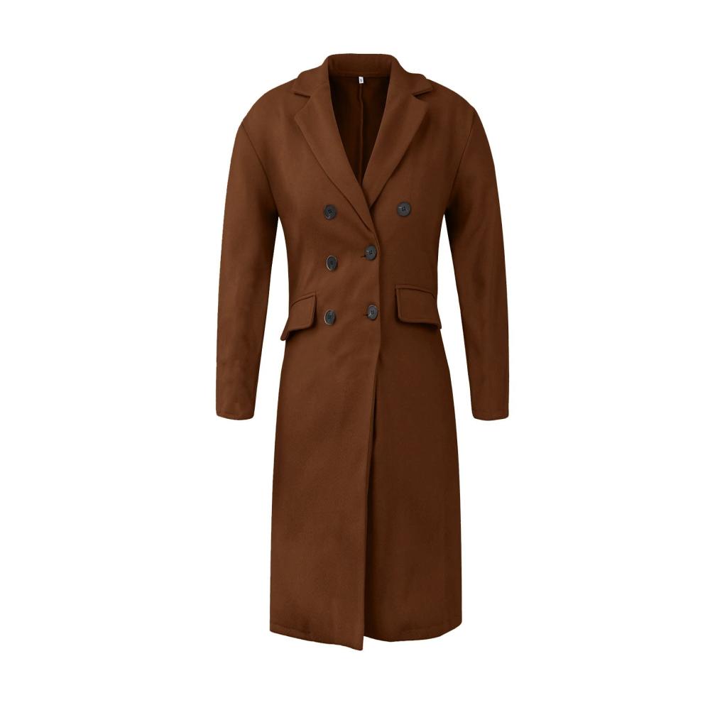 Damen Herbst Winter Stehkragen Softshelljacke Langarm Kapuze Tasche Wollmantel Mantel Elegant Praktisch Gürtel Freizeit Zipper Wintermantel Taschendekoration Casual S Bis 2XL