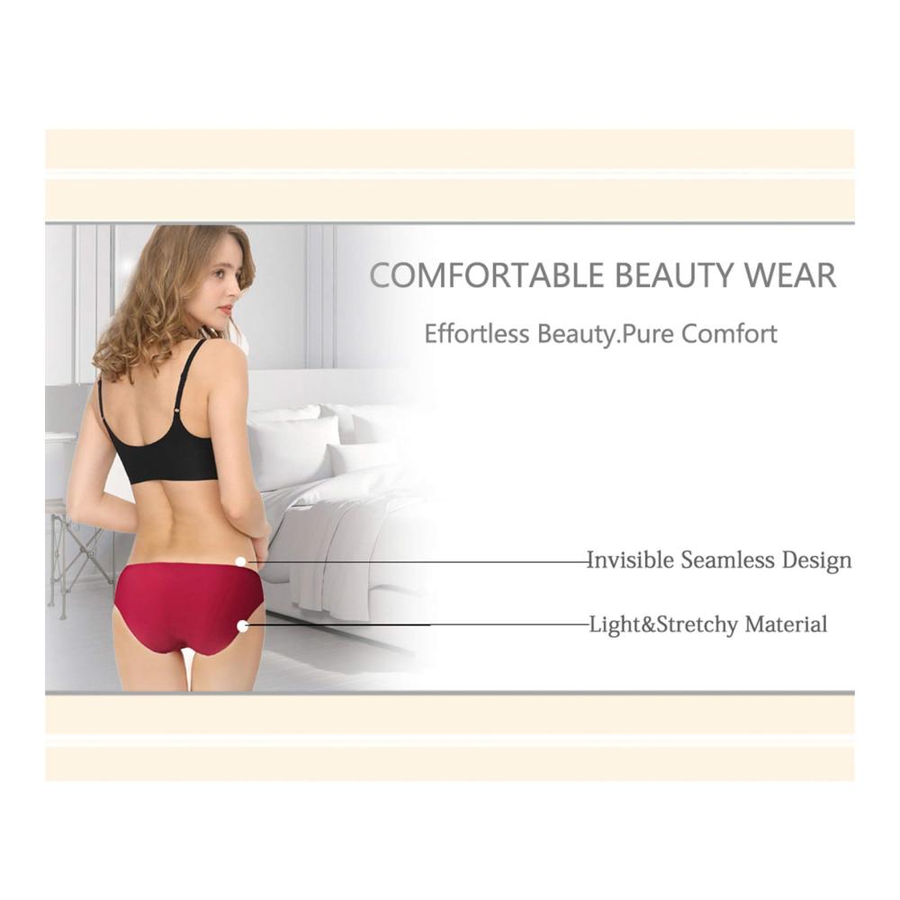 Entdecke den ultimativen Komfort Nahtlose Bikinis und Taillenslips für Damen - jetzt in attraktiven 3/6 Packs! Unsichtbar bequem und dehnbar