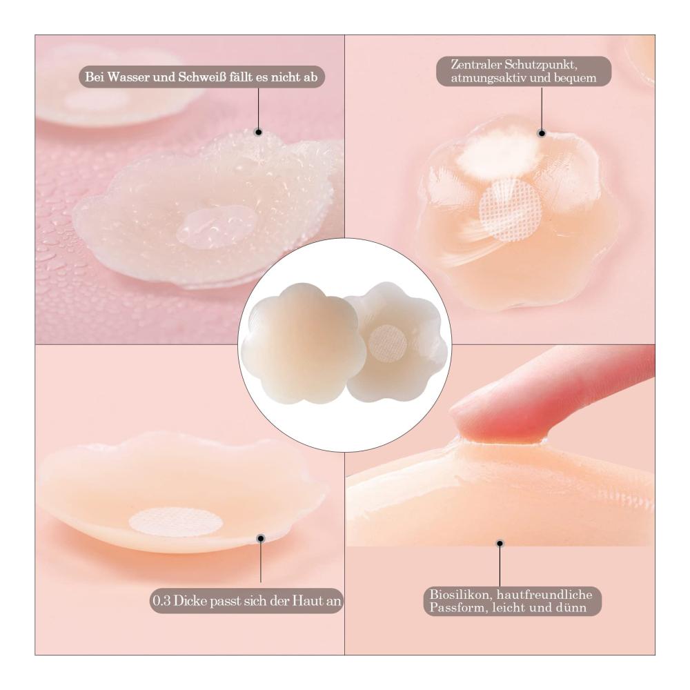 Entdecken Sie den perfekten Halt mit unseren Klebe-BHs! 2 Stück mit Silikon Nippelpads für unsichtbaren Push-Up. Ideal für Partys & rückenfreie Kleider. Jetzt bestellen