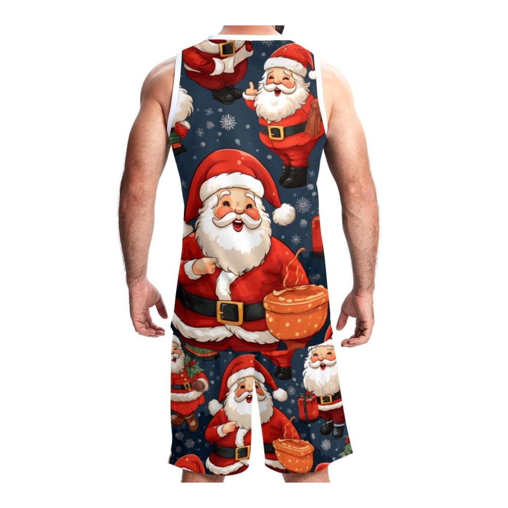 Holen Sie sich erstklassige Spieltrikots für Männer und Frauen - Perfekte Teamuniform mit roter Mütze und Weihnachtsmann-Design bis Größe 5XL! Großartige Sportbekleidung mit Taschen