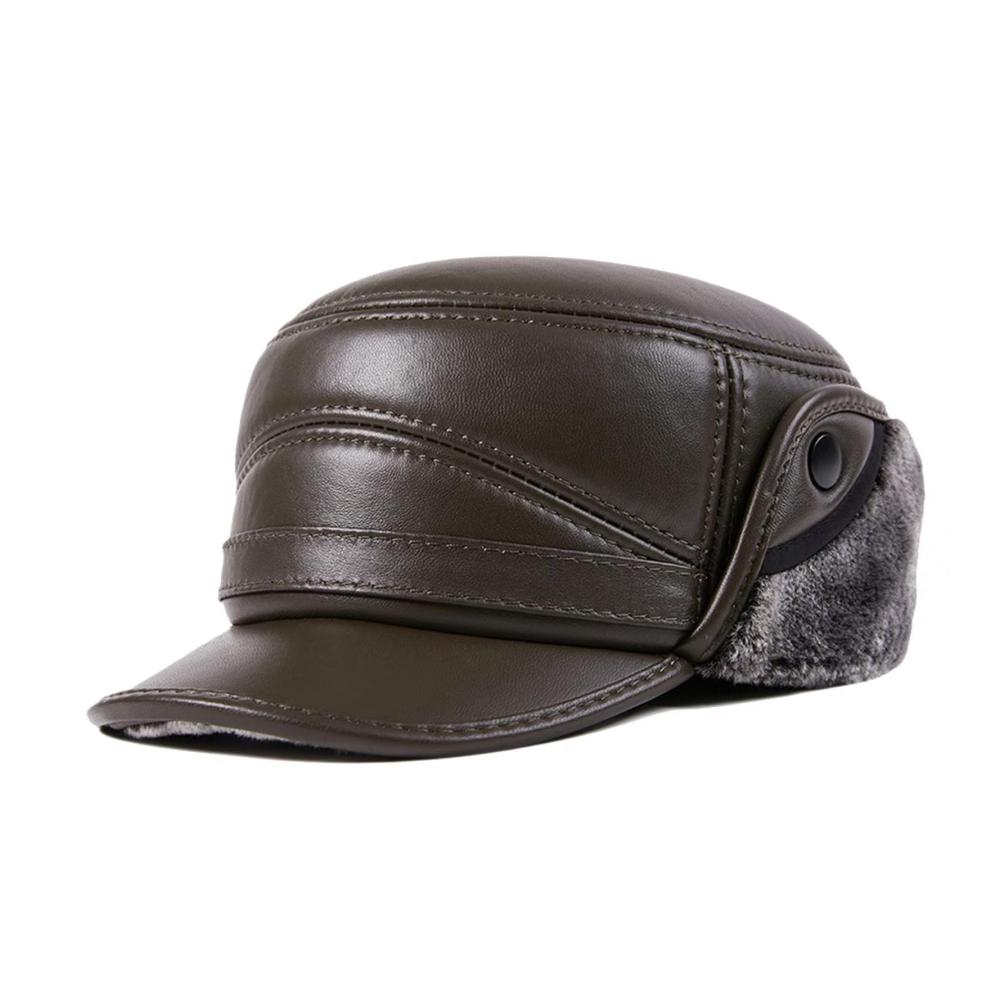 Entdecke ultimativen Komfort Fliegermützen für Herren - Winddicht warm und stilvoll! Perfekte Winterausstattung mit Leder-Trappermütze und Ohrenklappen