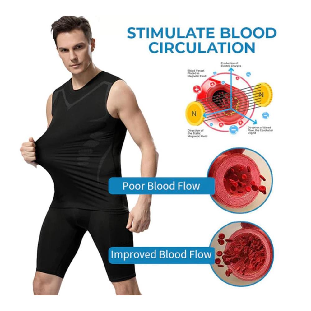 Shape-Oberteil für Herren Ionic Shaping Weste Kompressionsshirt für eine schlankere Silhouette