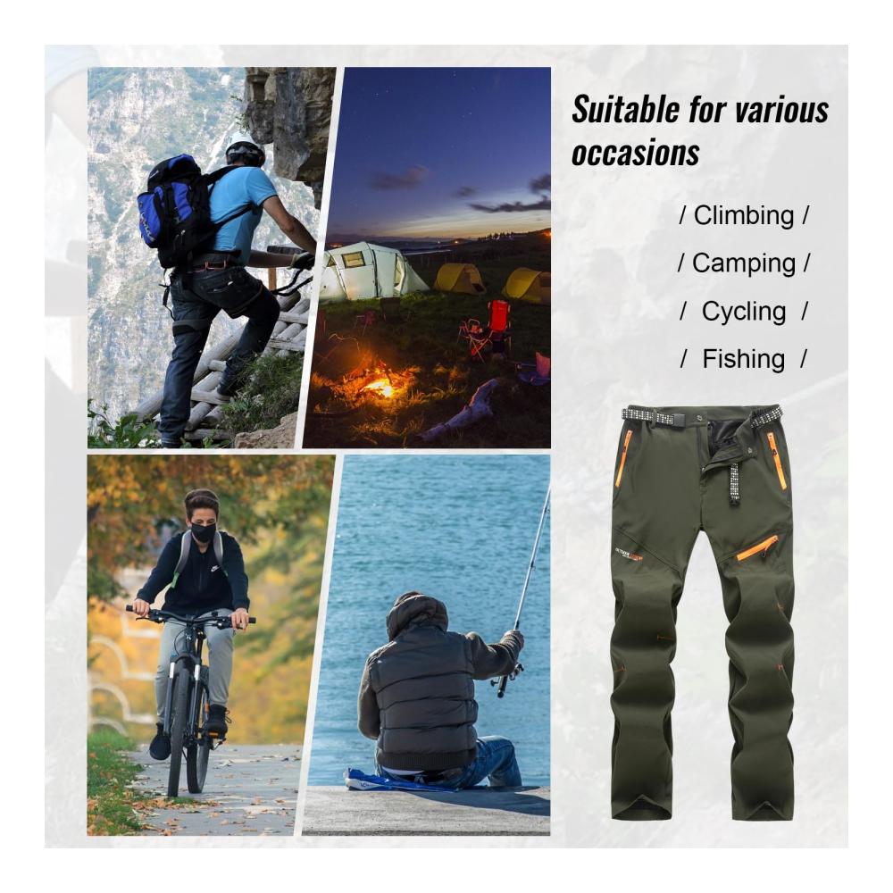 Entdecke den ultimativen Komfort Herren Outdoor-Hosen für Frühling und Sommer. Atmungsaktiv bequem und perfekt für Sport Wandern Trekking und Freizeit. Jetzt zugreifen