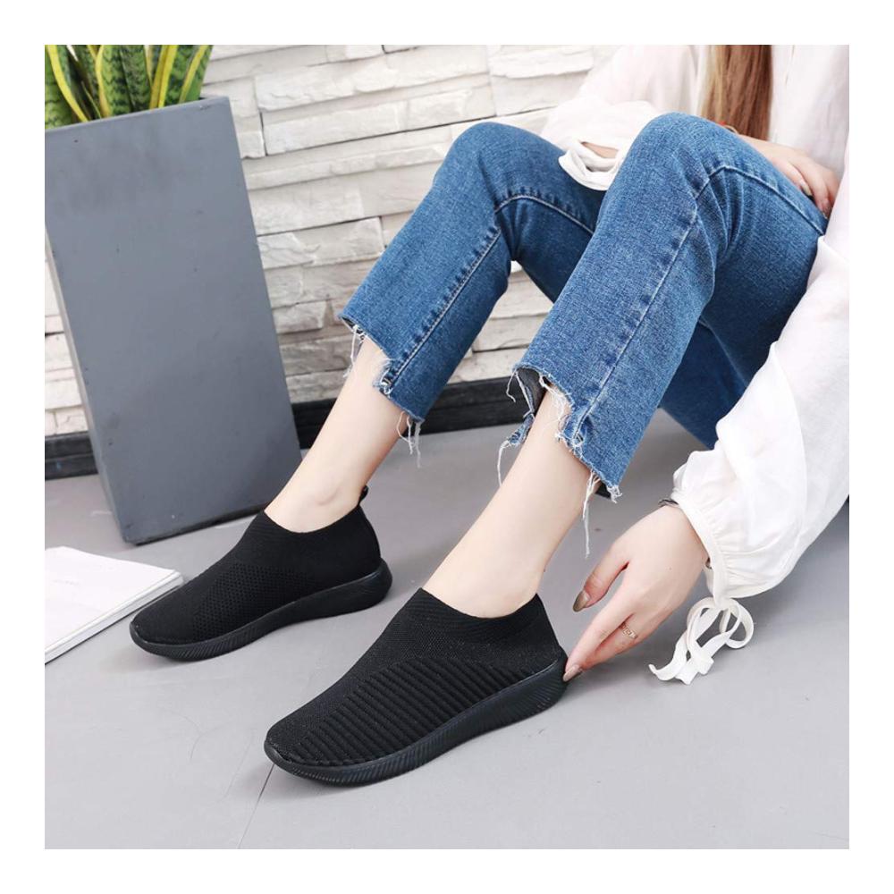 Damen Walkingschuhe - Leichte und bequeme Sneaker für Fitness Sport Freizeit und Sommer