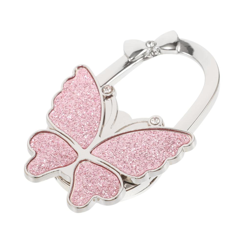 Stilvoller Handtaschenhalter Tragbarer Schmetterlings-Taschenhaken für Tische - Platzsparend falten und schnallen Sie Ihre Einkaufstasche elegant ab! Ideal für unterwegs