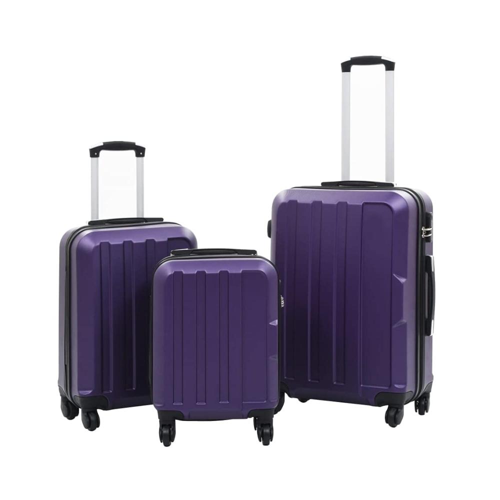 Luxuriöses 3-teiliges Gepäck-Set in strahlendem Violett Hartschalen-Trolley-Set aus robustem ABS für stilvolles Reisen. Jetzt erhältlich