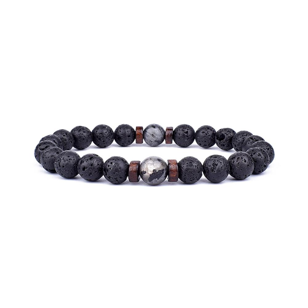 Erleben Sie zeitlose Eleganz Vulkanstein-Armband für Damen und Herren handgefertigt aus Lava-Holzperlen. Stilvoll und spirituell mit Buddha-Handgelenkkette. Das perfekte Schmuckgeschenk