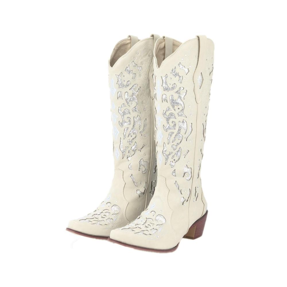 Damen-Cowboystiefel aus echtem Leder mit Fransen und Absatz - Elegante Ankle Boots für Reiten Wandern und Alltag - Gefütterte Western-Stiefeletten mit Vintage-Look
