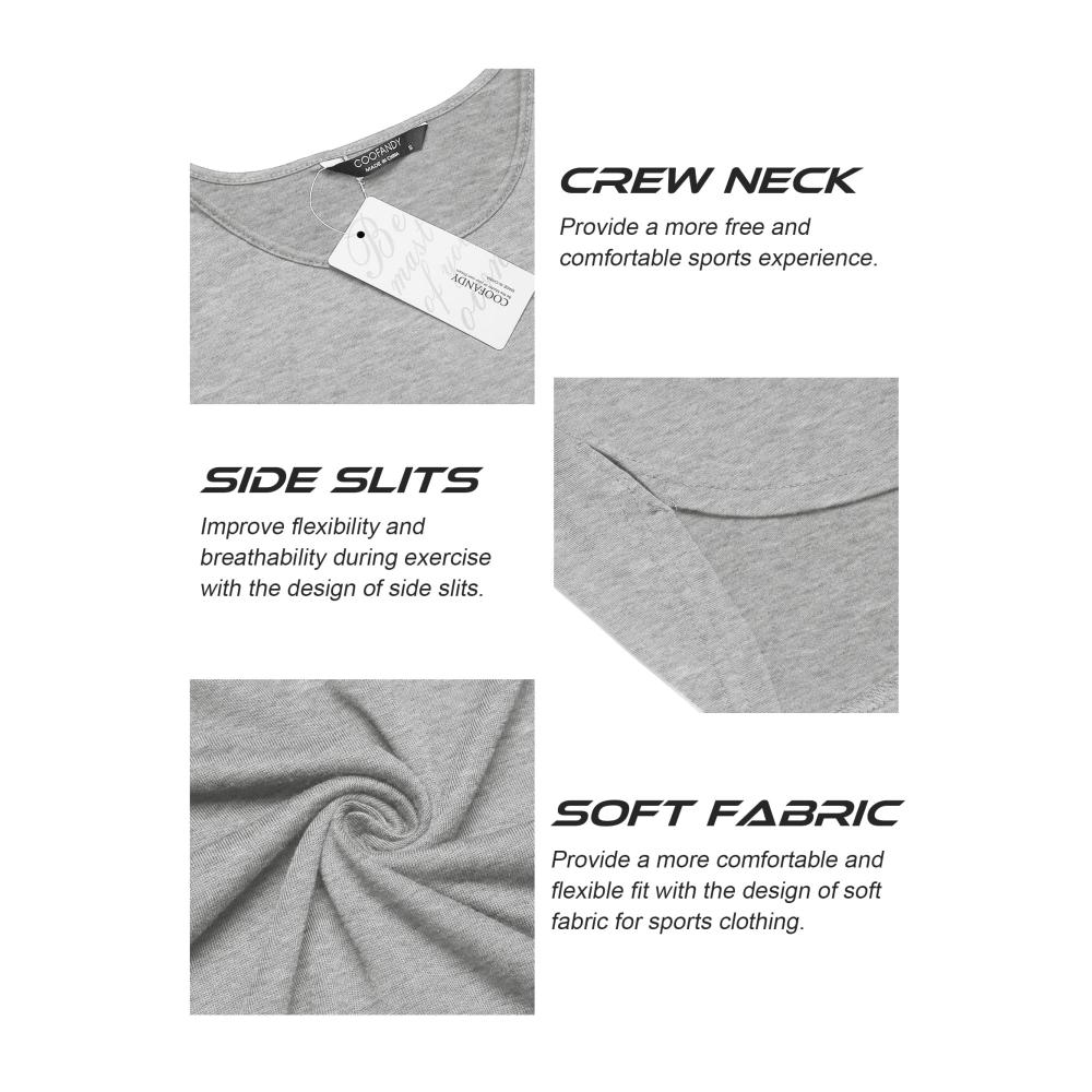 Attraktives 3er Pack T-Shirts für Herren Ärmellose Muskelshirts für Fitness & Sport. Ideal für Gym & Training. Schwarz/Weiß/Blau Größe S inklusive