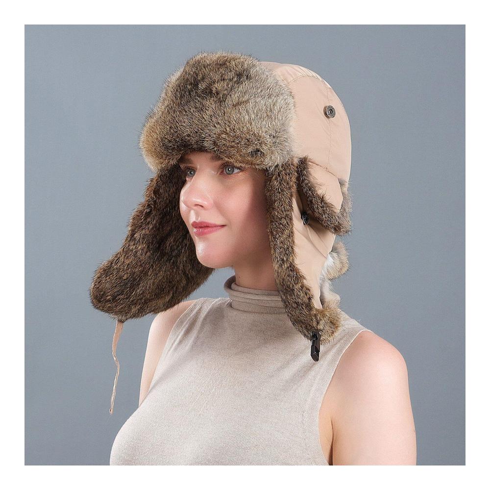 Ultimativer Winterstil Fliegermützen - Russische Ushankas mit Ohrklappen für Männer und Frauen | Warme Bombermützen für Skifahren und Abenteuer