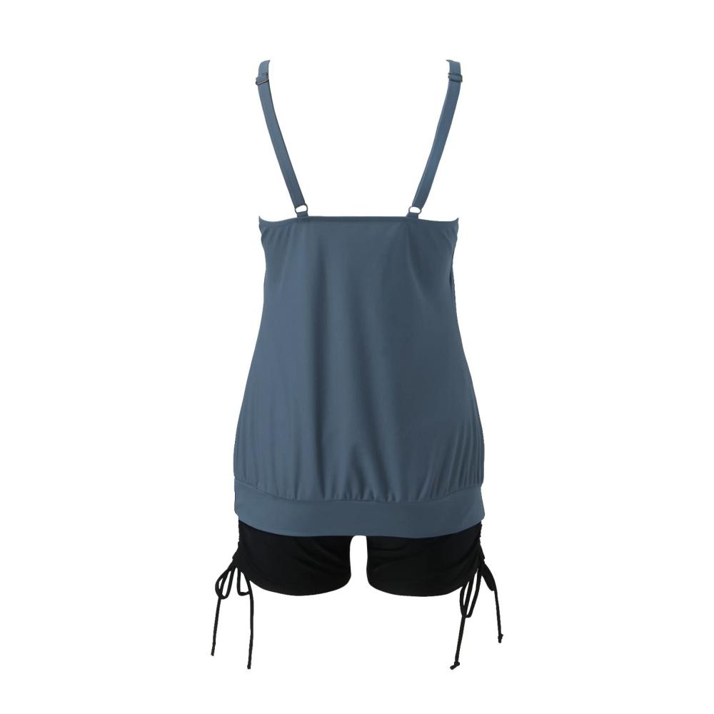 Figurformender Tankini Bikini mit Bauchweg-Effekt Stilvolle Damen-Bikinihosen für den Sommer Breite Schultergurte